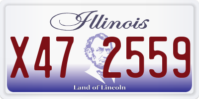 IL license plate X472559
