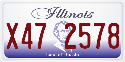 IL license plate X472578