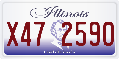 IL license plate X472590