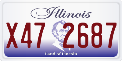 IL license plate X472687