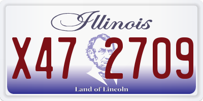 IL license plate X472709