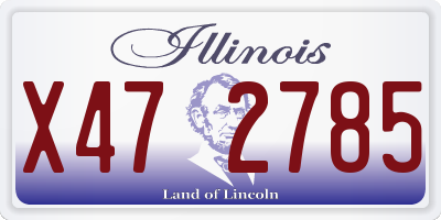 IL license plate X472785
