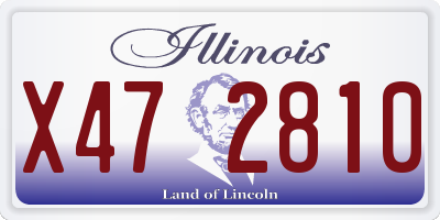 IL license plate X472810