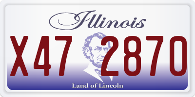 IL license plate X472870