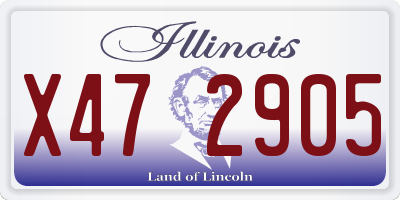 IL license plate X472905