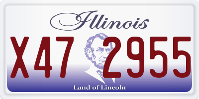 IL license plate X472955