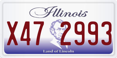 IL license plate X472993