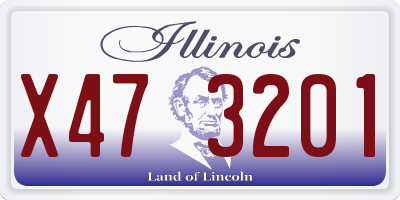 IL license plate X473201