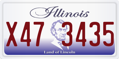 IL license plate X473435