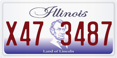 IL license plate X473487