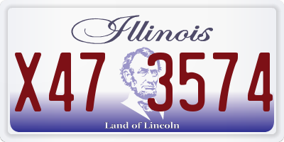 IL license plate X473574
