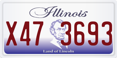 IL license plate X473693
