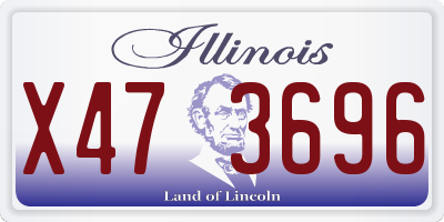 IL license plate X473696