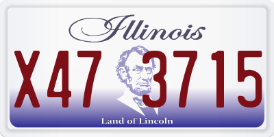 IL license plate X473715