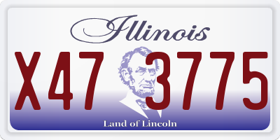 IL license plate X473775