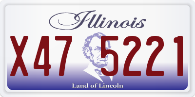 IL license plate X475221
