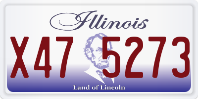 IL license plate X475273