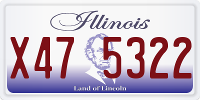 IL license plate X475322