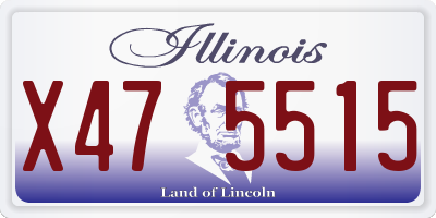 IL license plate X475515