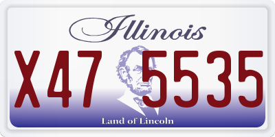IL license plate X475535