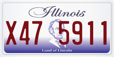 IL license plate X475911