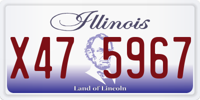 IL license plate X475967