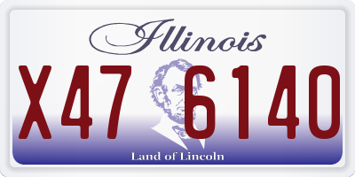 IL license plate X476140