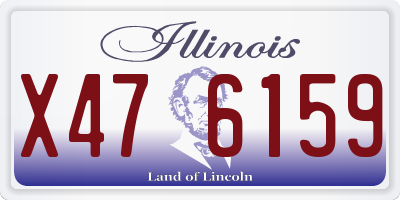 IL license plate X476159