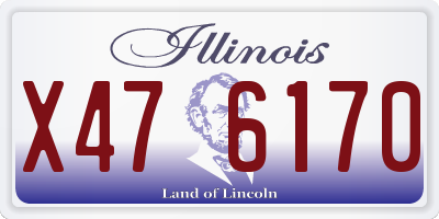 IL license plate X476170