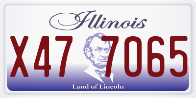 IL license plate X477065