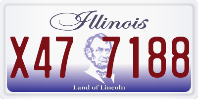 IL license plate X477188
