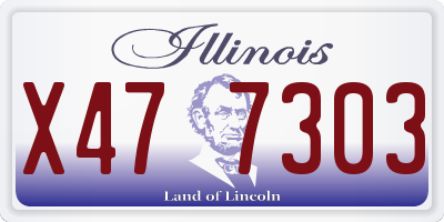 IL license plate X477303