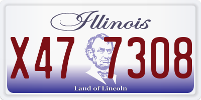 IL license plate X477308