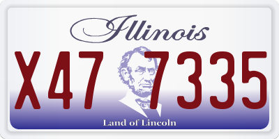IL license plate X477335