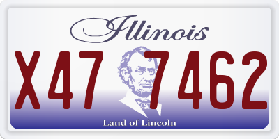 IL license plate X477462