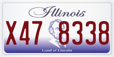 IL license plate X478338