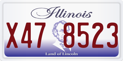 IL license plate X478523