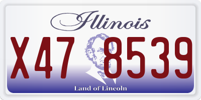 IL license plate X478539