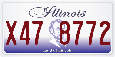 IL license plate X478772