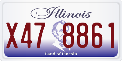 IL license plate X478861
