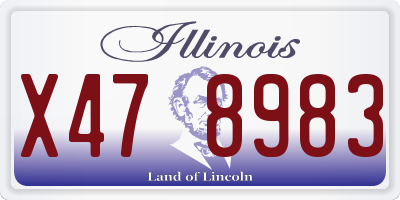 IL license plate X478983