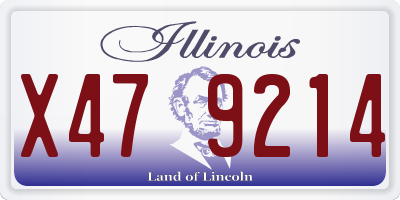 IL license plate X479214
