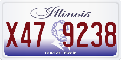 IL license plate X479238