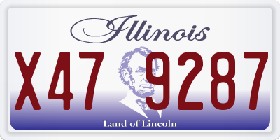 IL license plate X479287