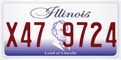 IL license plate X479724
