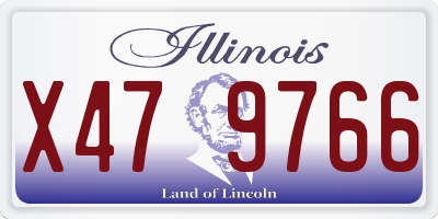 IL license plate X479766
