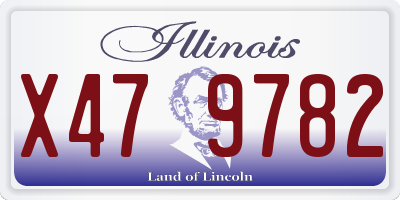 IL license plate X479782