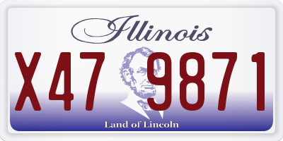 IL license plate X479871