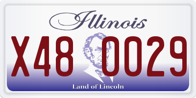 IL license plate X480029