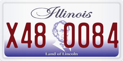IL license plate X480084